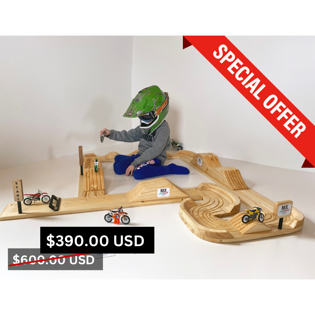 Large Dirt Bike Play Track, Motocross In Your Room, Motocross Kids Track, Eco - Friendly Toys