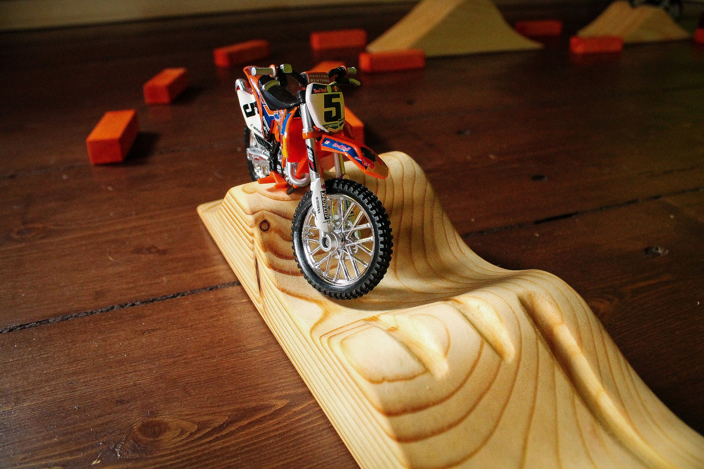 Dirt Bike Play Track, Motocross Toy Track, Wooden Motocross Track ,Imagination Motocross Track