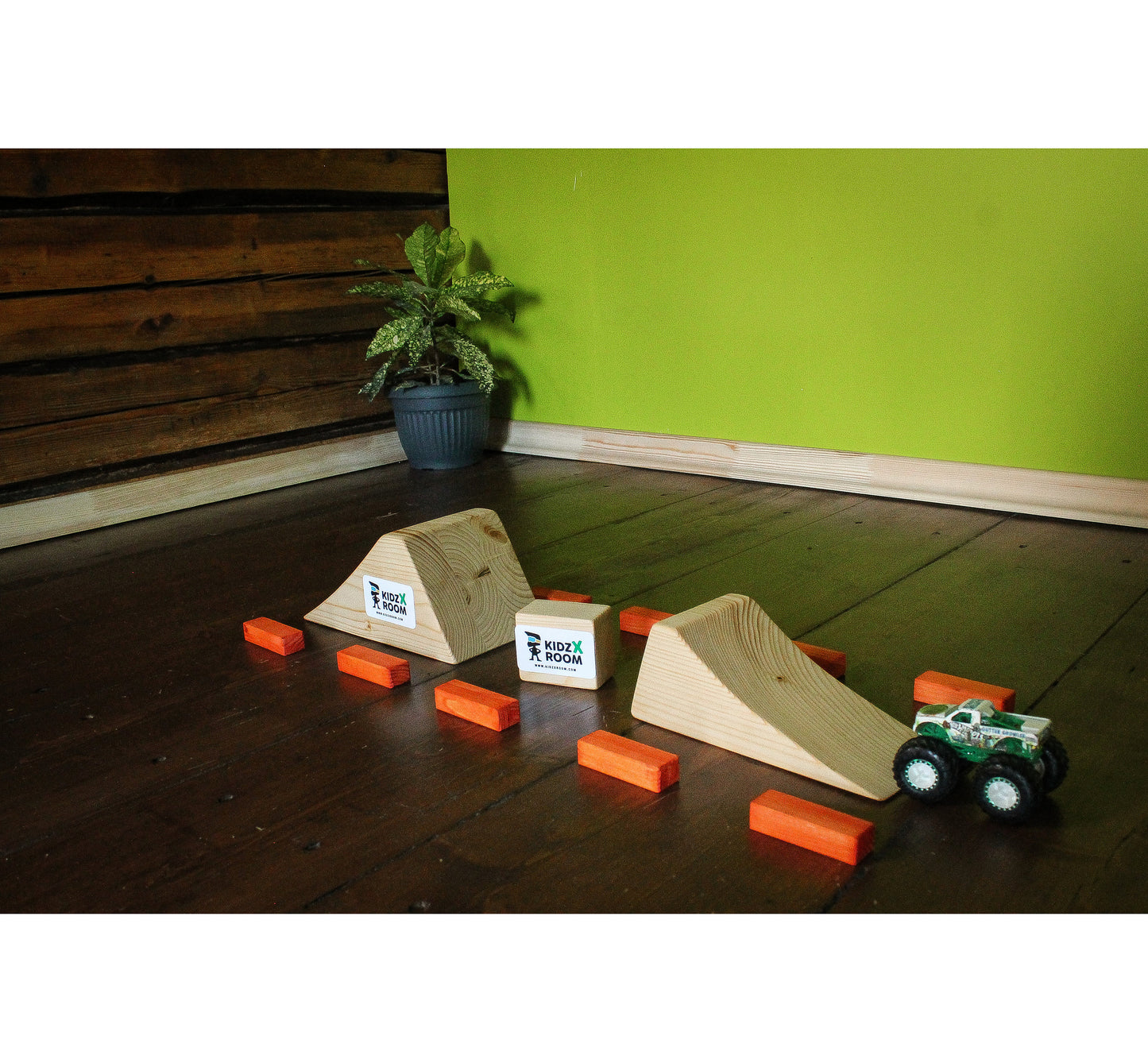 Hot Wheels Monster Jam, Wooden Monster Truck Racing Track, Jumps For Hot Wheels Truck, Christmas Gift For Kids 2022, Monster Jam Toys