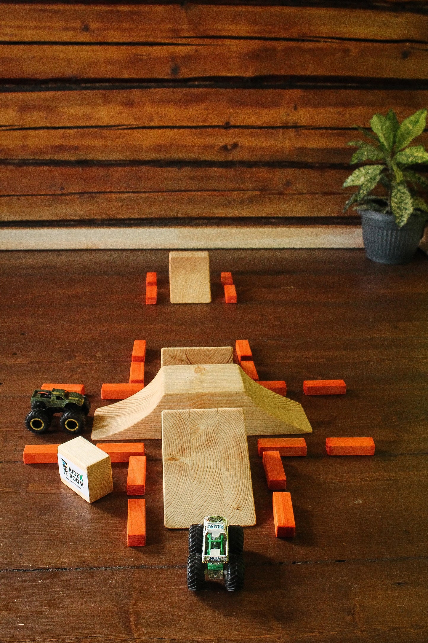Hot Wheels Monster Jam, Wooden Monster Truck Racing Track, Jumps For Hot Wheels Truck, Christmas Gift For Kids 2022, Monster Jam Toys