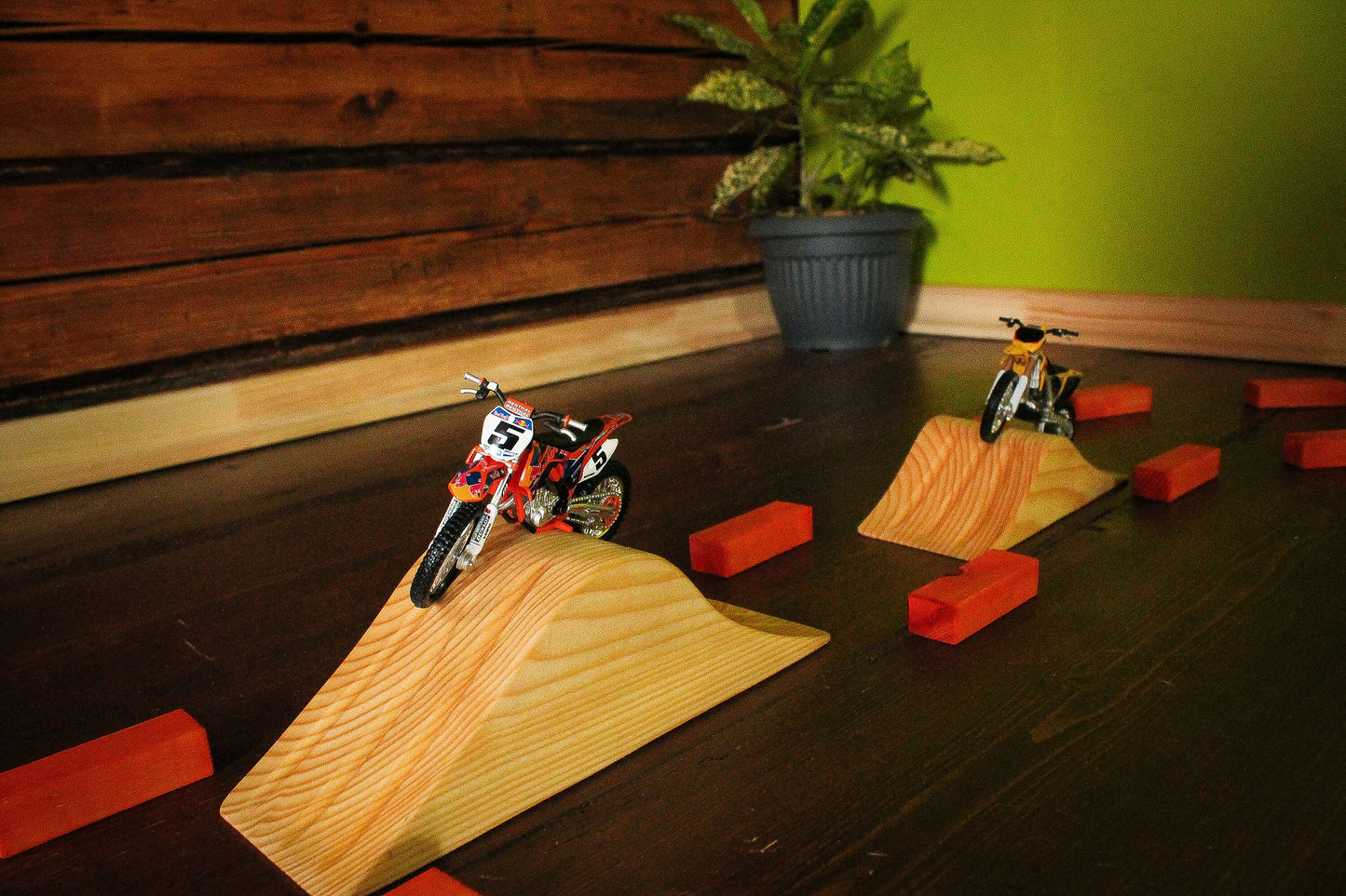 Dirt Bike Play Track, Motocross Toy Track, Wooden Motocross Track ,Imagination Motocross Track