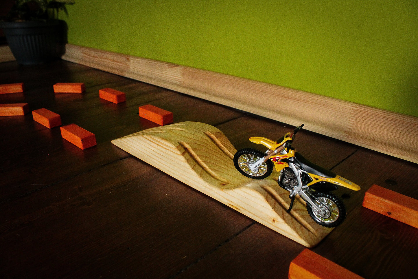 Dirt Bike Play Track, Motocross Toy Track, Wooden Motocross Track ,Imagination Motocross Track