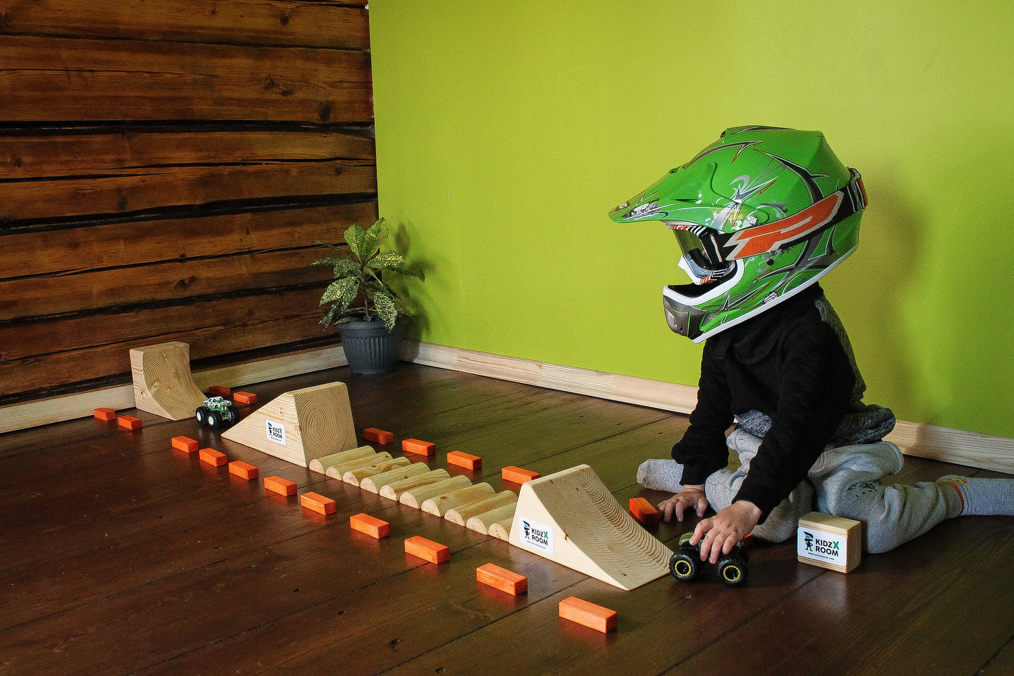 Hot Wheels Monster Jam, Wooden Monster Truck Racing Track, Jumps For Hot Wheels Truck, Christmas Gift For Kids 2022, Monster Jam Toys