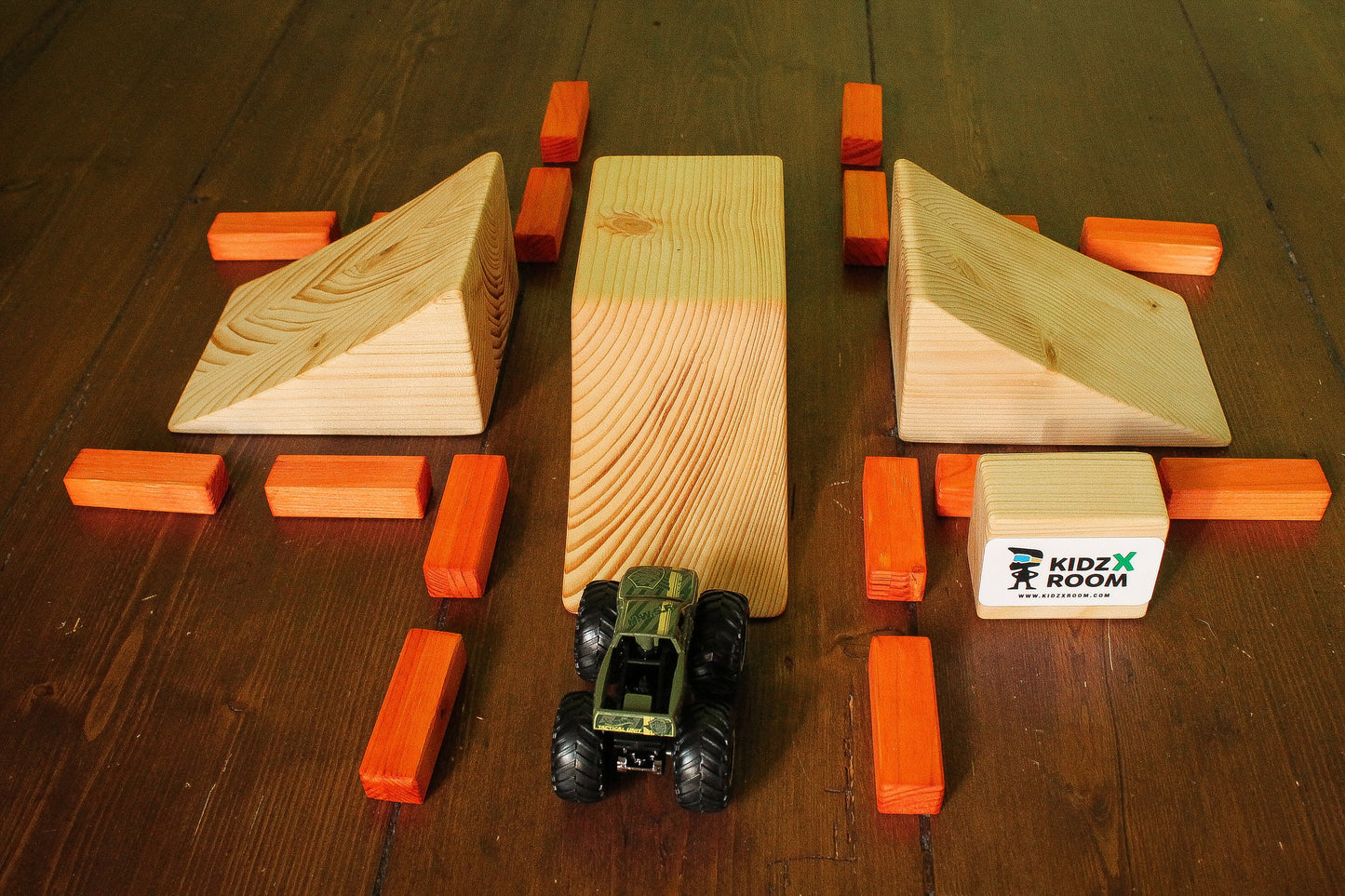 Hot Wheels Monster Jam, Wooden Monster Truck Racing Track, Jumps For Hot Wheels Truck, Christmas Gift For Kids 2022, Monster Jam Toys