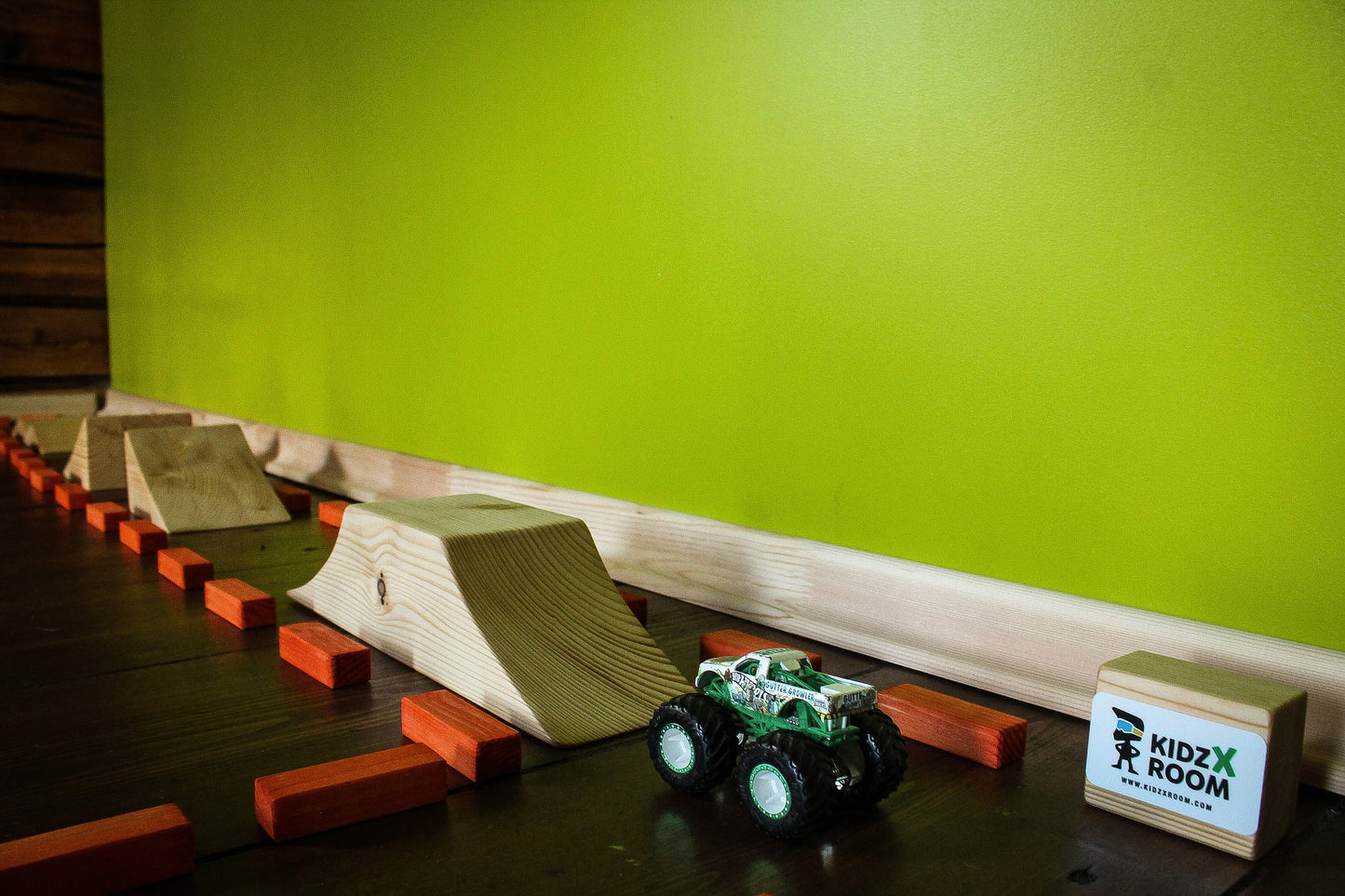 Hot Wheels Monster Jam, Wooden Monster Truck Racing Track, Jumps For Hot Wheels Truck, Christmas Gift For Kids 2022, Monster Jam Toys