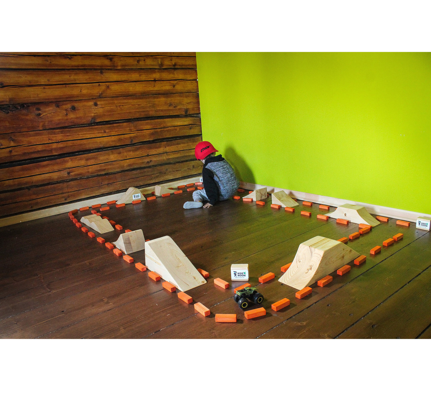 Hot Wheels Monster Jam, Wooden Monster Truck Racing Track, Jumps For Hot Wheels Truck, Christmas Gift For Kids 2022, Monster Jam Toys