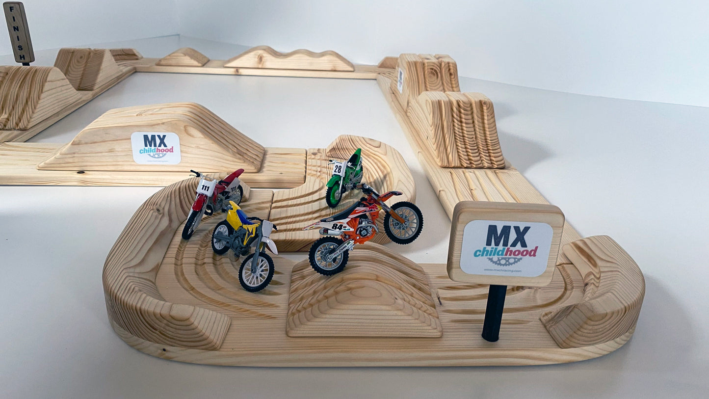 Large Dirt Bike Play Track, Motocross In Your Room, Motocross Kids Track, Eco - Friendly Toys