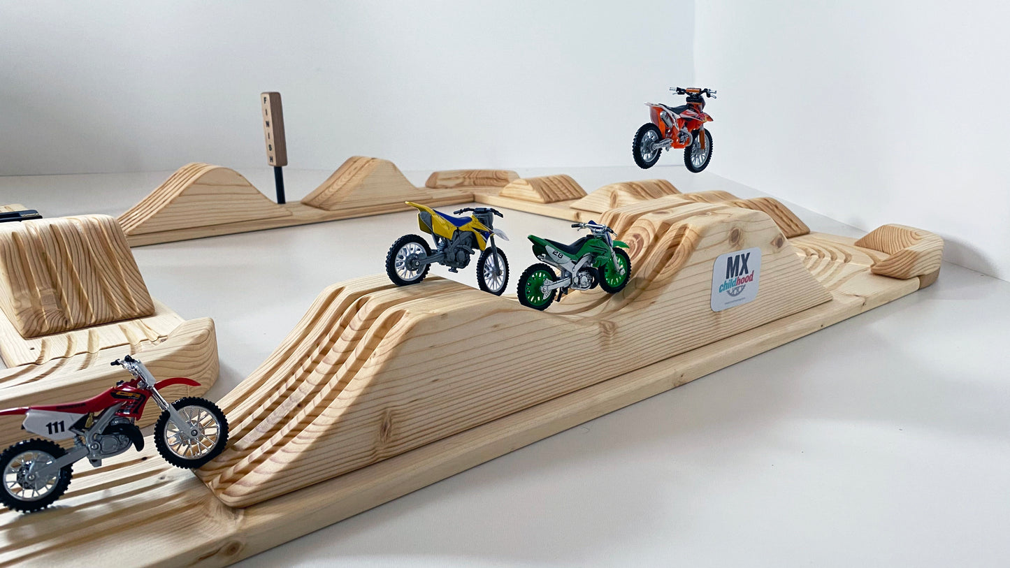 Large Dirt Bike Play Track, Motocross In Your Room, Motocross Kids Track, Eco - Friendly Toys