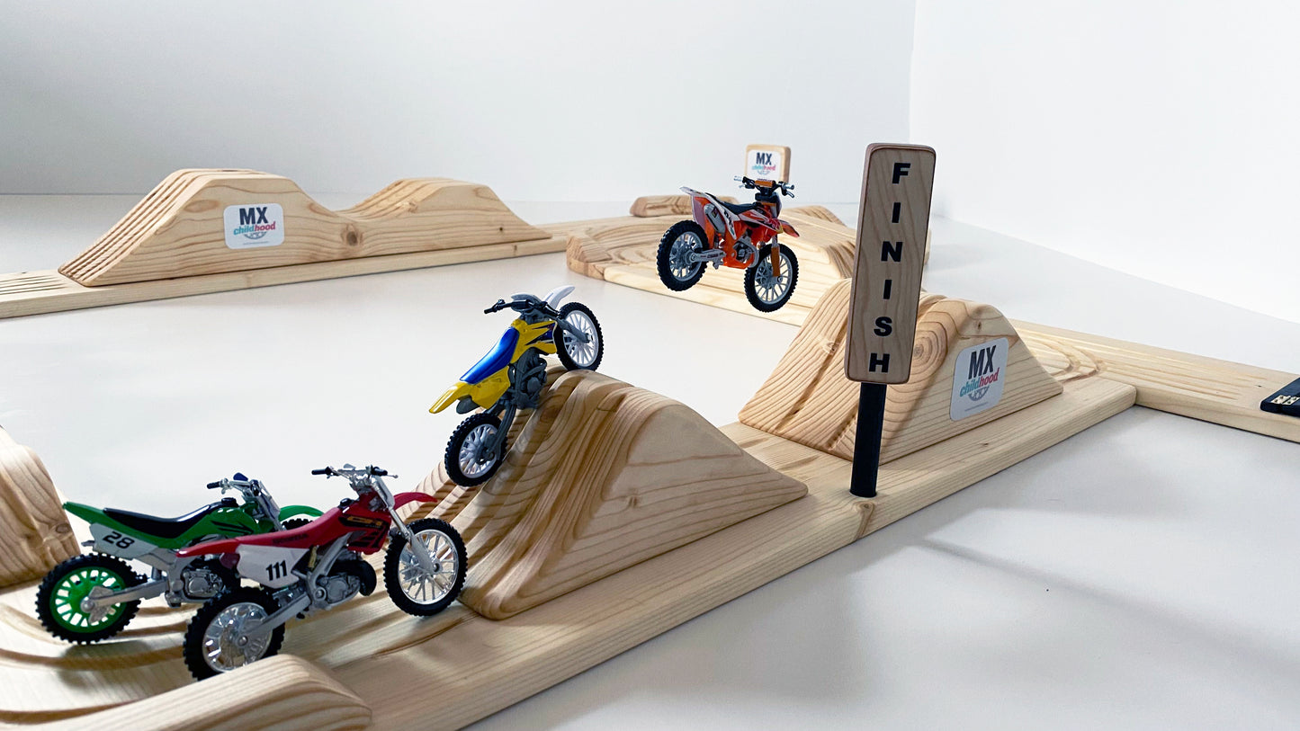 Large Dirt Bike Play Track, Motocross In Your Room, Motocross Kids Track, Eco - Friendly Toys