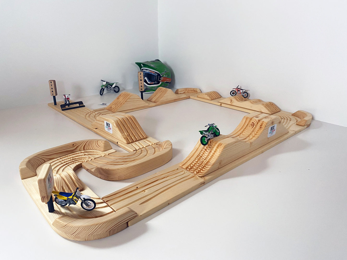 Large Dirt Bike Play Track, Motocross In Your Room, Motocross Kids Track, Eco - Friendly Toys