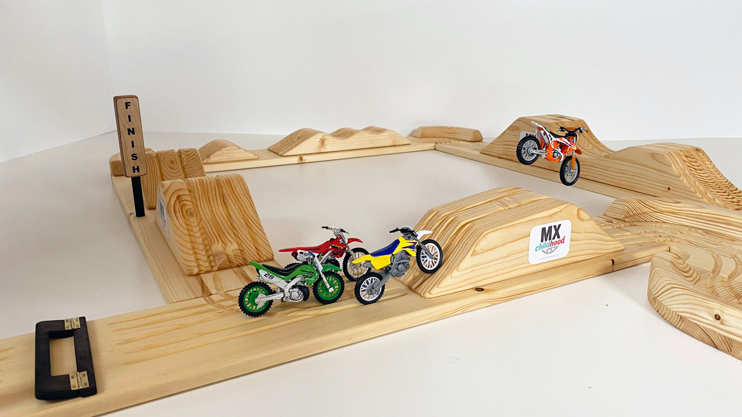 Large Dirt Bike Play Track, Motocross In Your Room, Motocross Kids Track, Eco - Friendly Toys