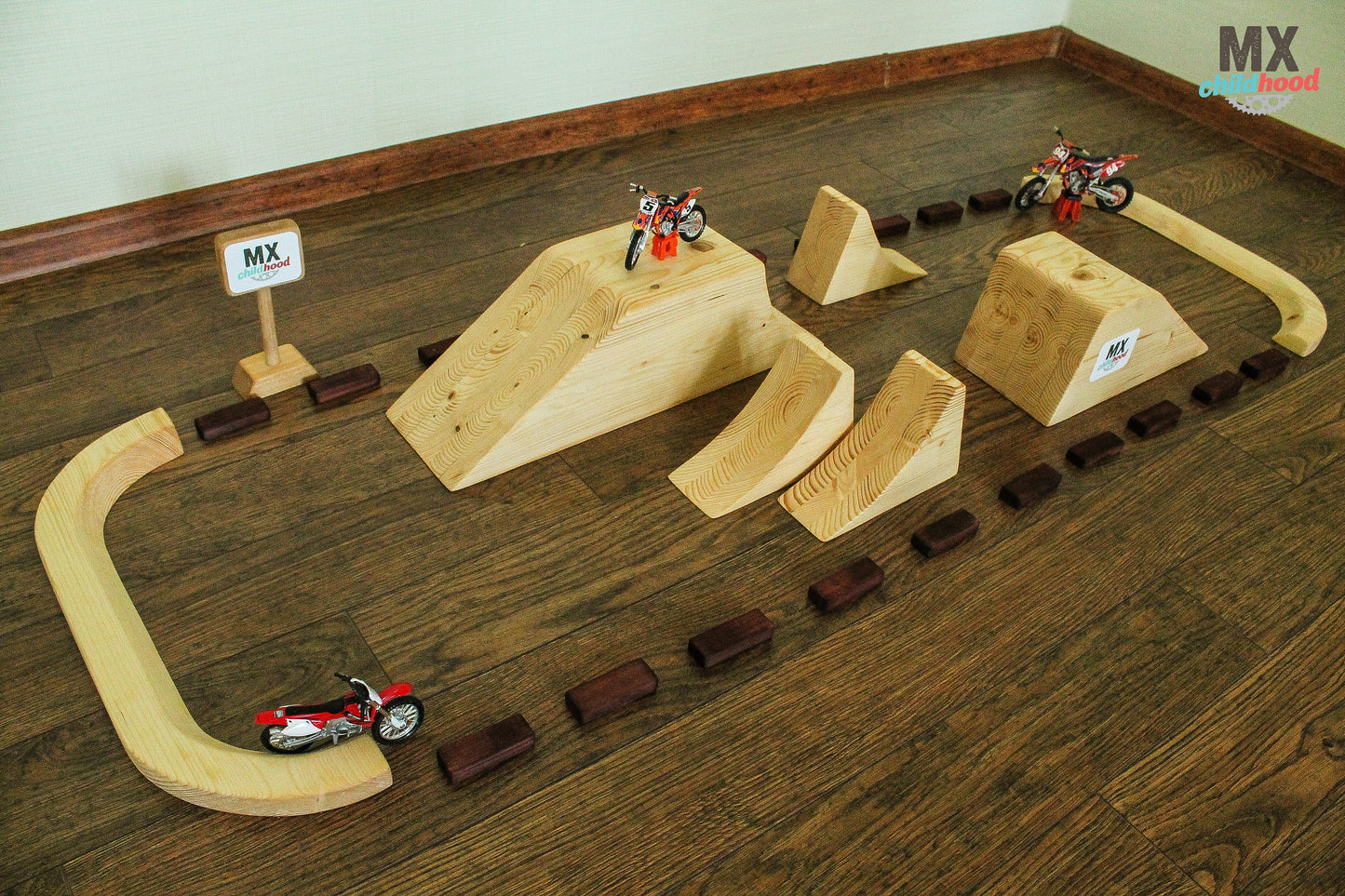 Large FMX Dirt Bike Play Track, Motofreestyle Kids Track, Kids Play Track, Motofreestyle In Your Room